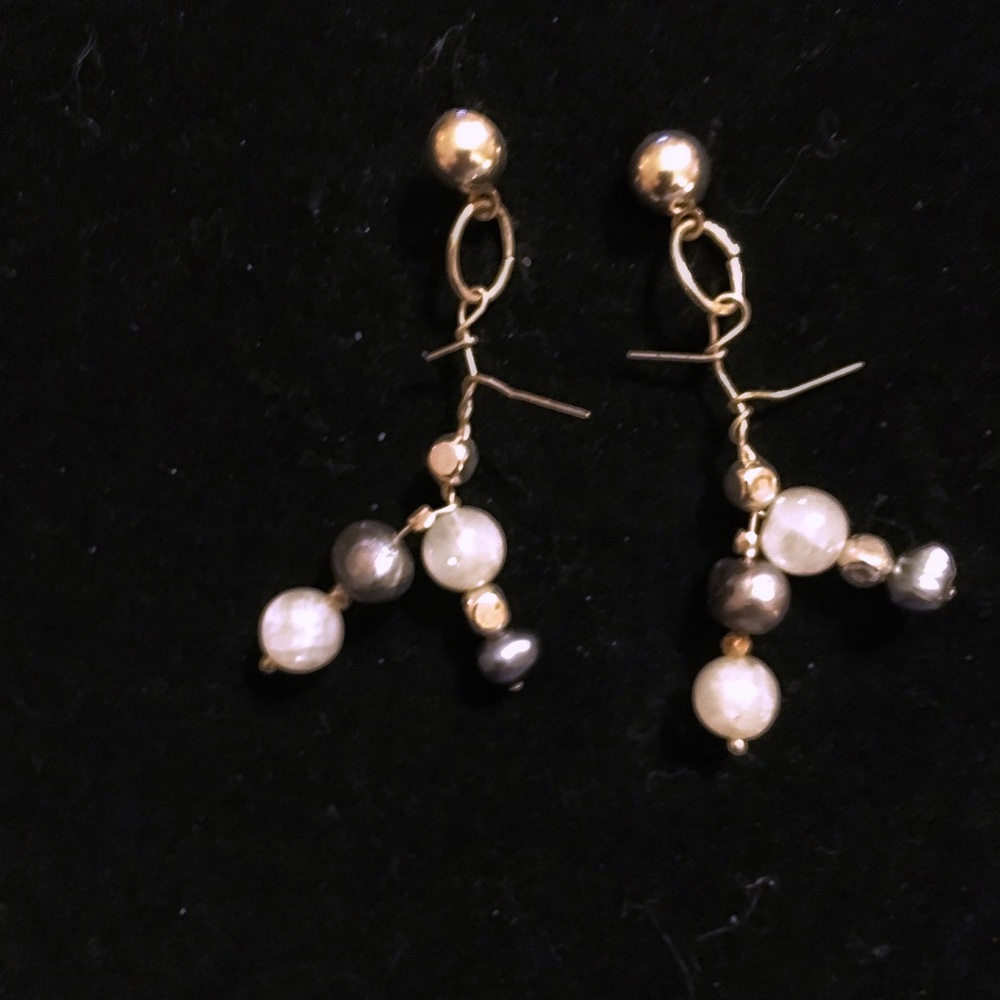 Moonstone,  pearls, Thai beads & .925 SS